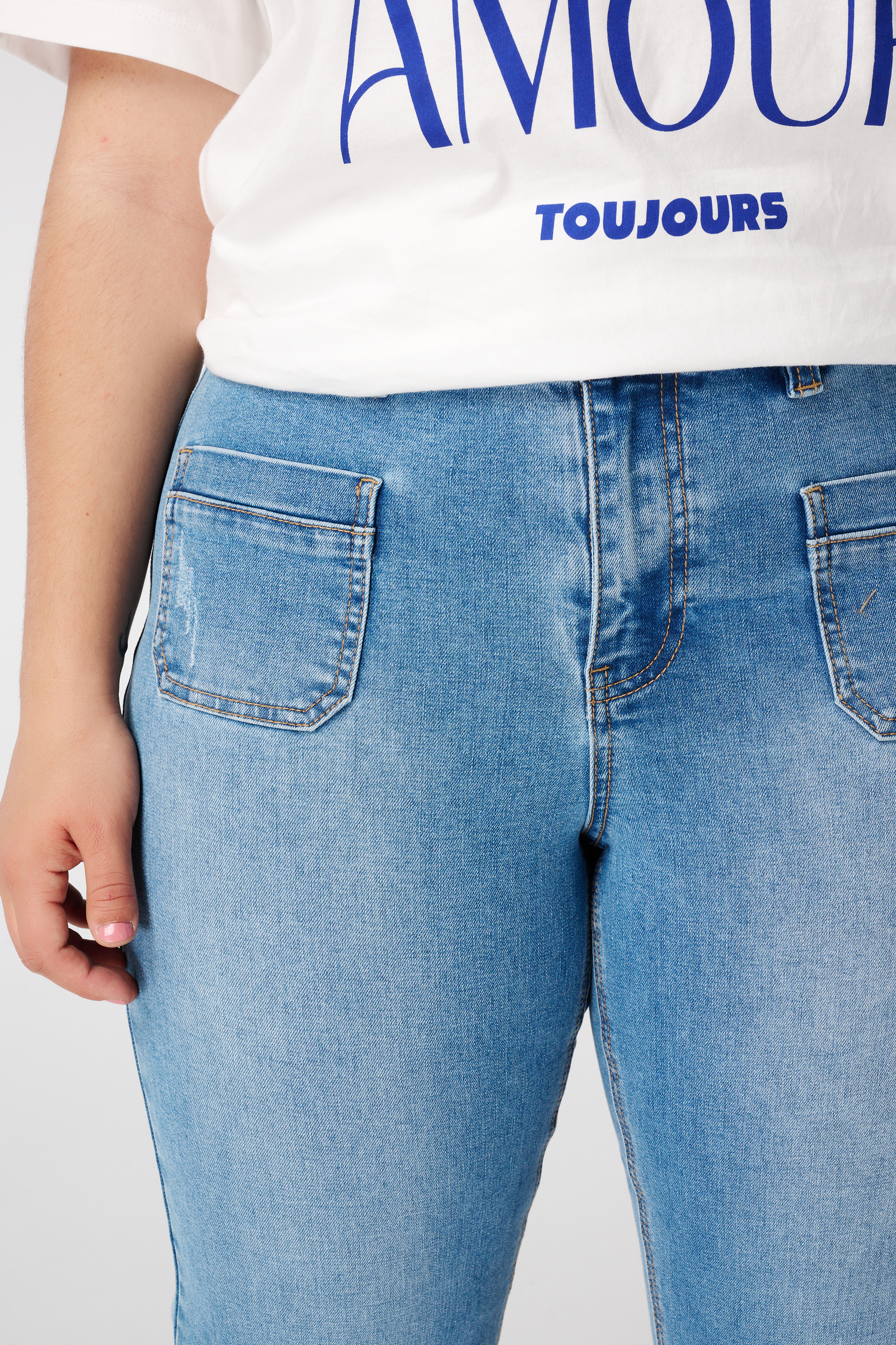 Capri jeans Bleached Denim