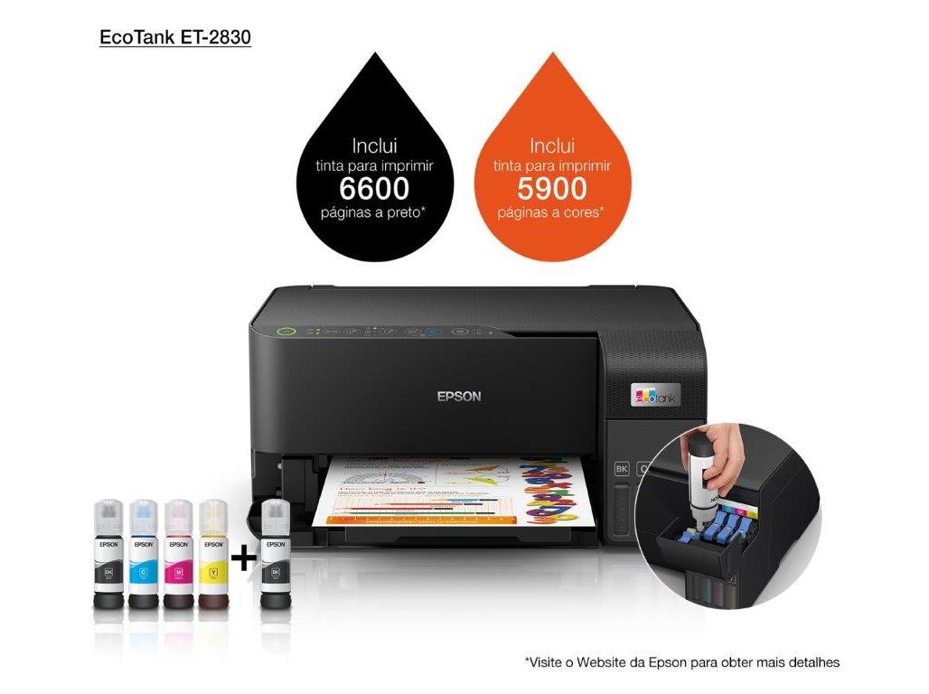 IMPRESSORA EPSON ECOTANK ET-2830 MULTIFUNÇÕES
