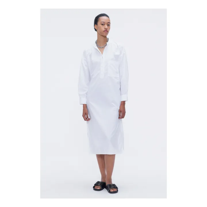 Our Sister Robe Disco Popeline de Coton | Blanc