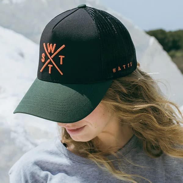 Casquette WATTS TRUCKER CAP TRIBE GREEN/MUSTARD