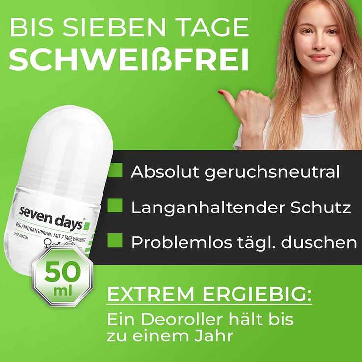 Seven Days Das Antitranspirant Roll On Big Ball, 50 ml