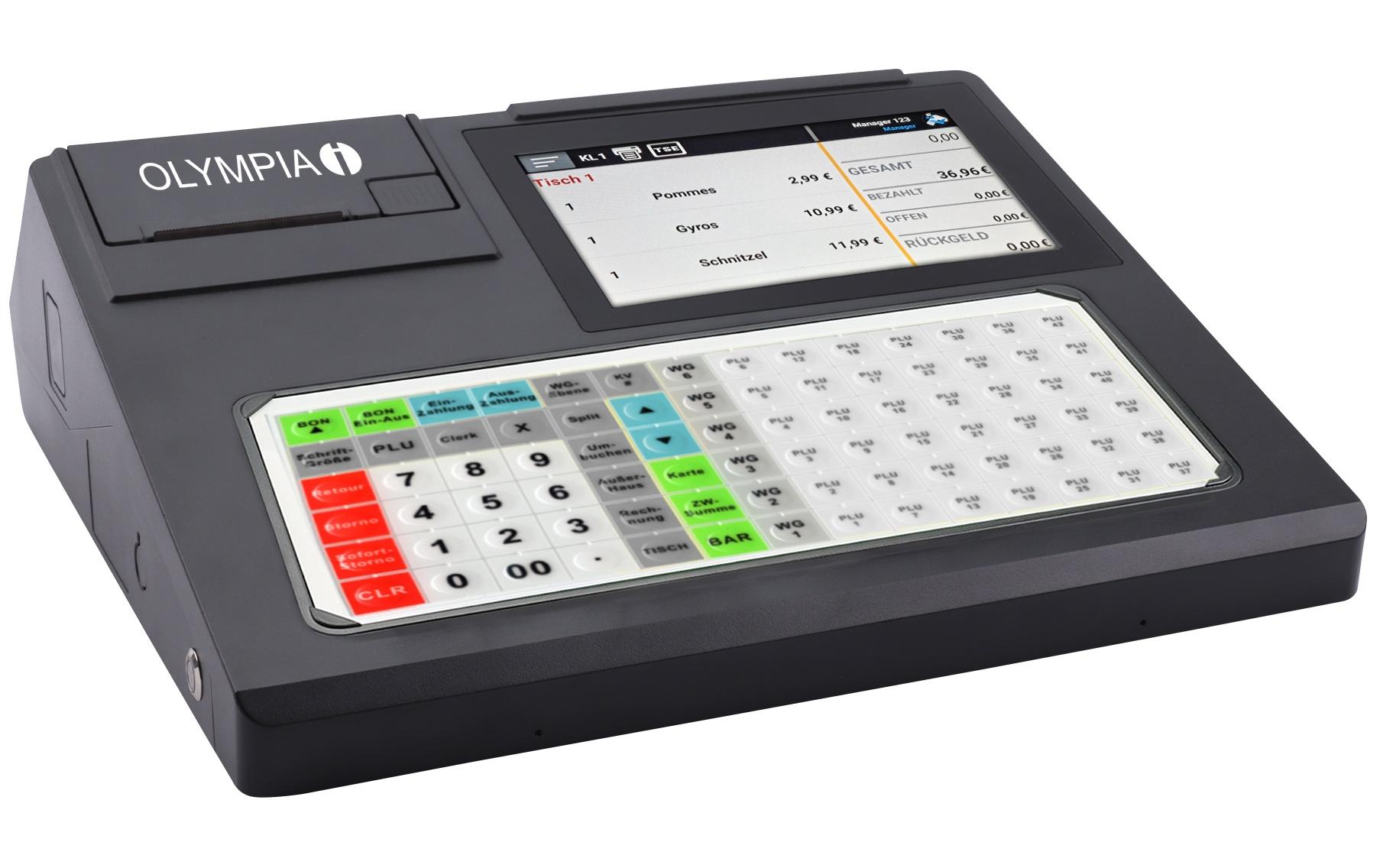 Registrierkasse K200 Plus, Schwarz<br>Registrierkasse mit 80 mm Thermodrucker