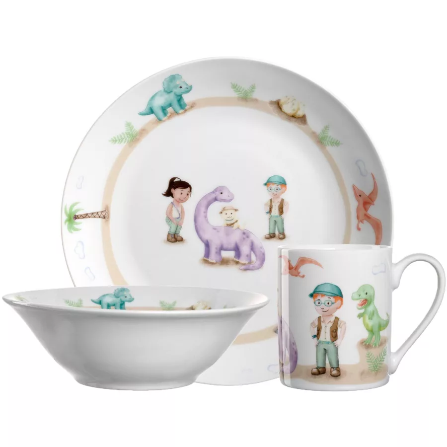 Leonardo Kindergeschirr Set BAMBINI AVVENTURA bunt