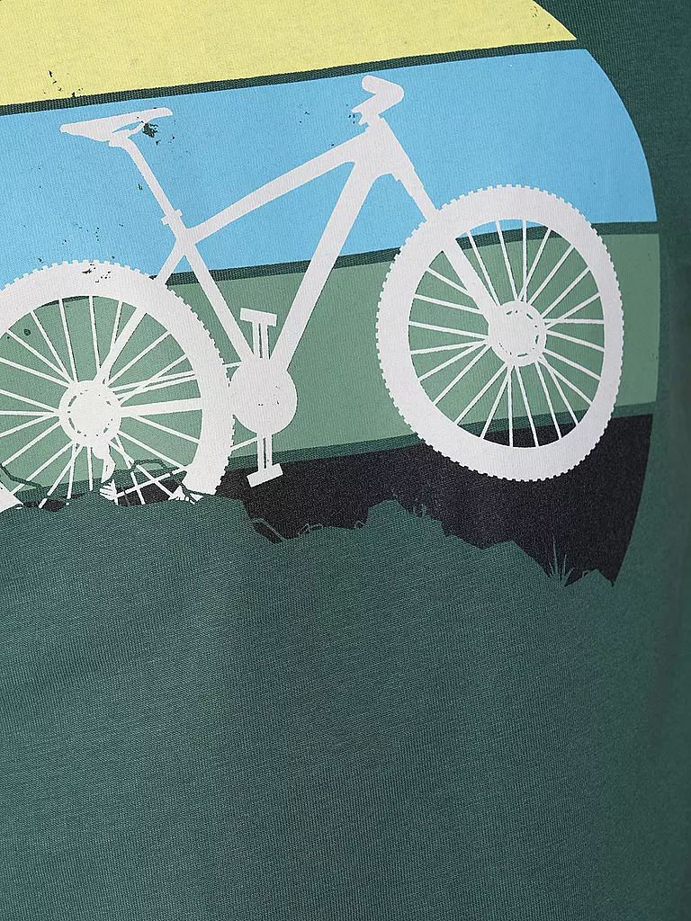 GREENBOMB T-Shirt GUIDE BIKE DOWNHILL grün
