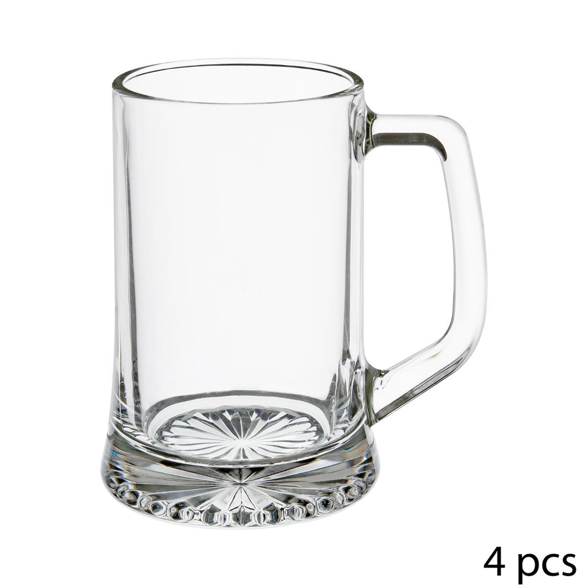 VERRE A BIERE X4 ANSE