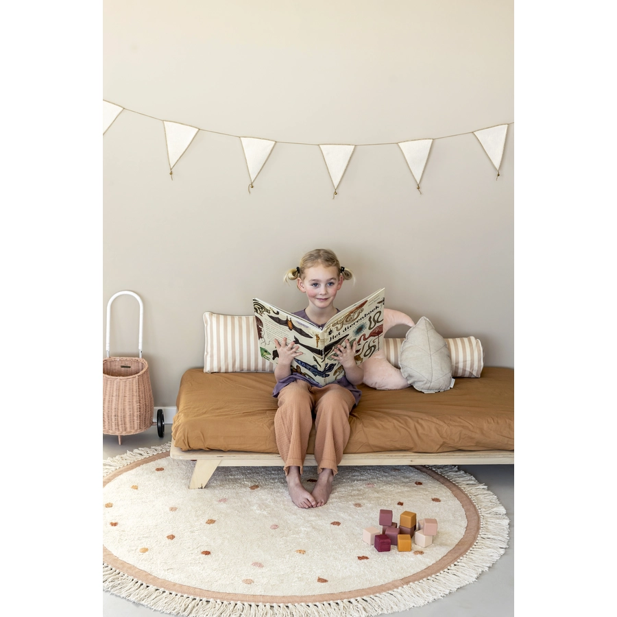Tapis Petit Kinderteppich Valerie cream pink Ø 130 cm