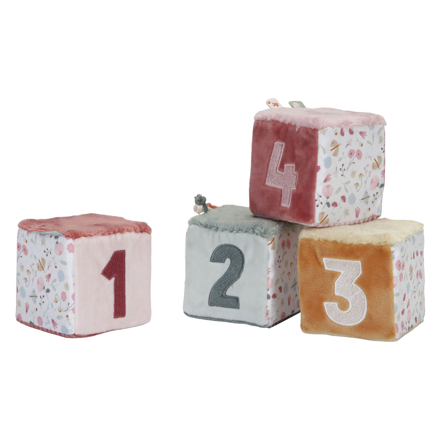 Little Dutch Zachte Blokkenset Flowers & Butterflies