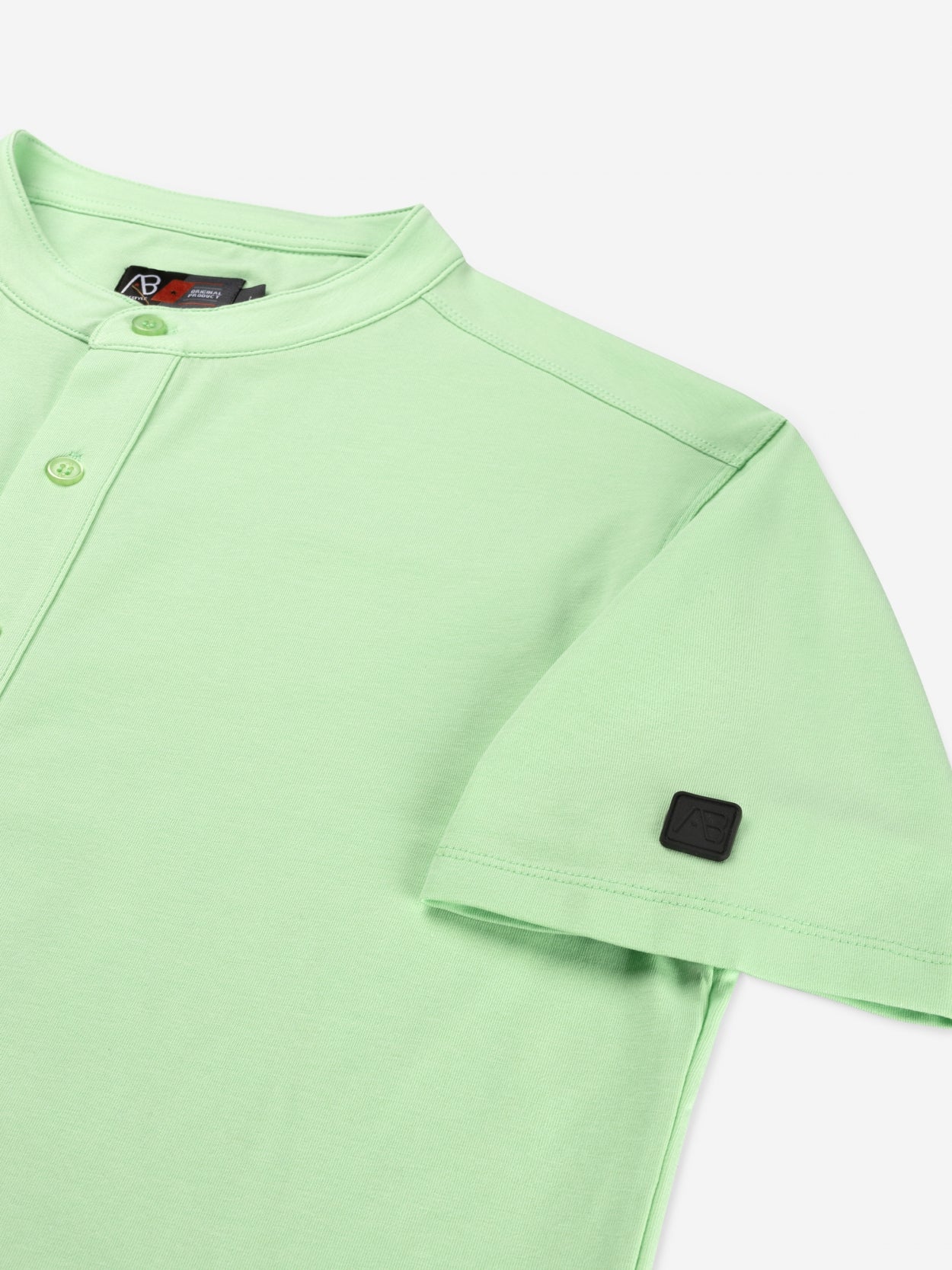 AB Lifestyle Button Up Short-Sleeve Polo Heren Groen