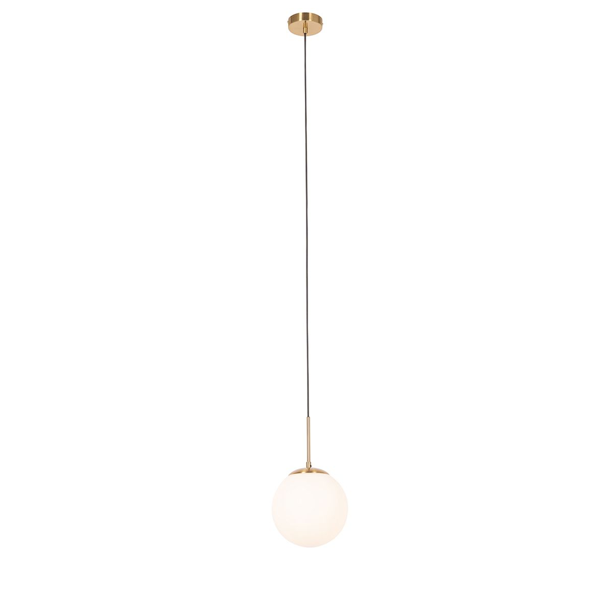 Smart hanglamp goud met opaal glas incl. Wifi P45  - Flore