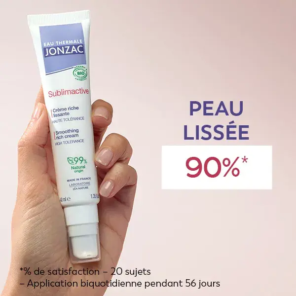Jonzac Água Termal, Sublimativa, Creme Rico Suavizante Orgânico 40ml