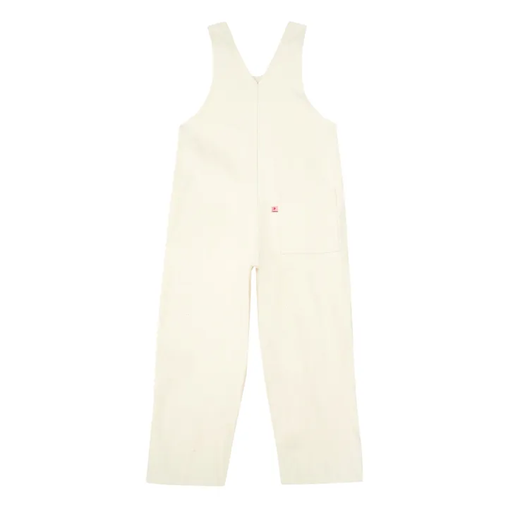 PDenim Salopette en Denim Coton Bio | Ecru