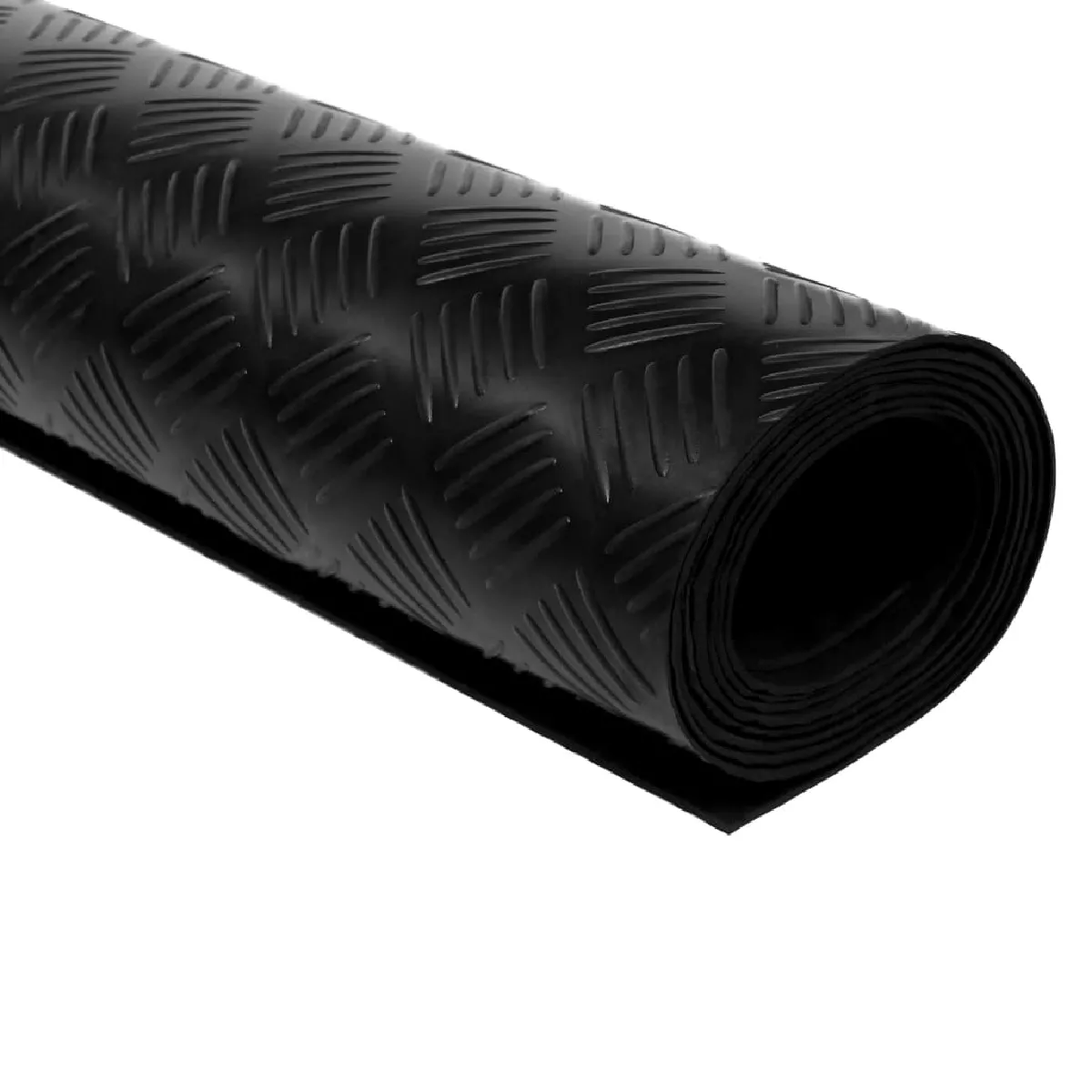 vidaXL Tapis en caoutchouc 1,5x2 m - Noir