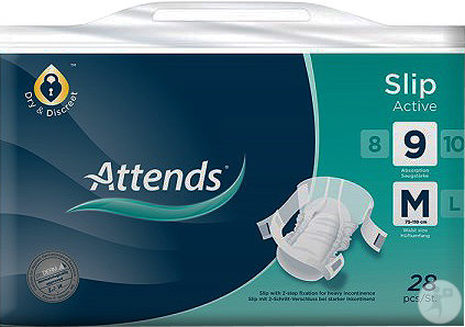 Attends Slip Active 9 Medium 28 Pièces