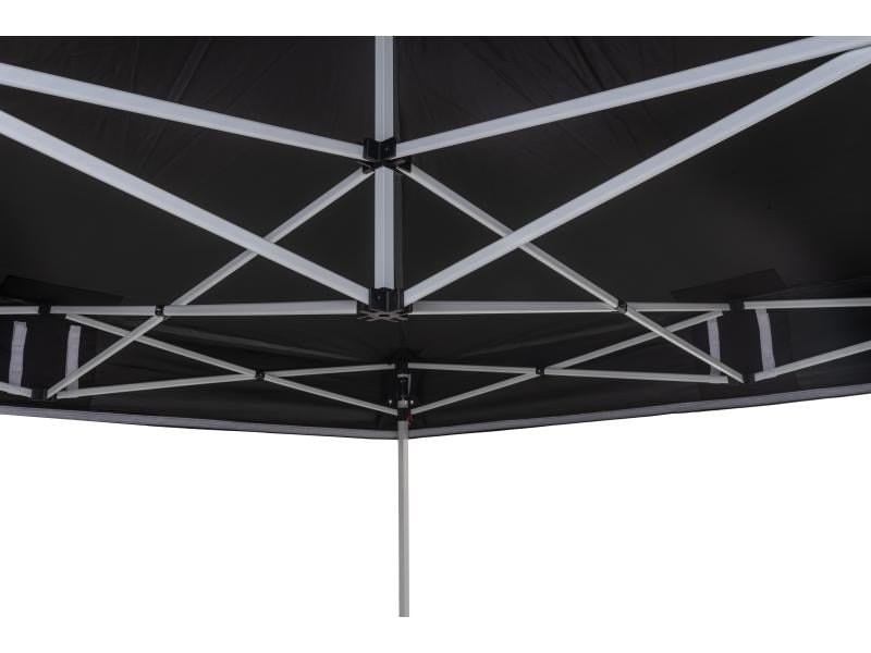 COCON Pavillon Deluxe F00406, 3 x 3 m, faltbar, Schwarz Schutz vor Sonneneinstrahlung und leichtem Nieselregen