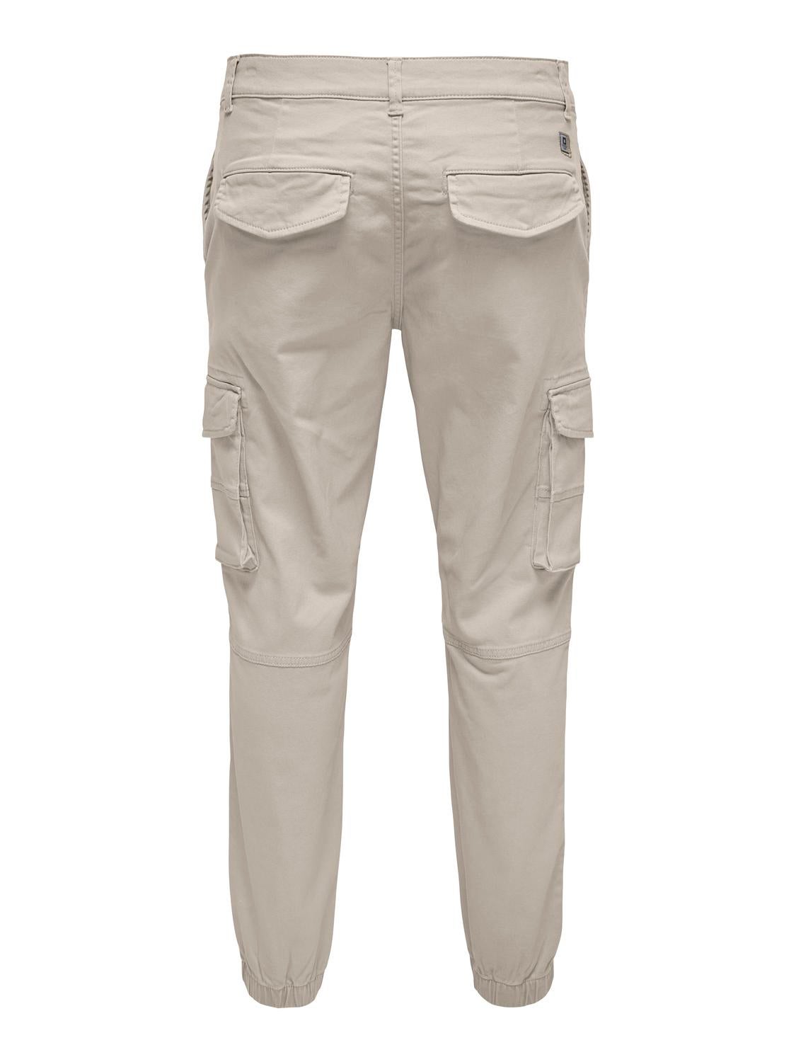 ONSCARTER Verjüngt Cargo-Hose Silver Lining