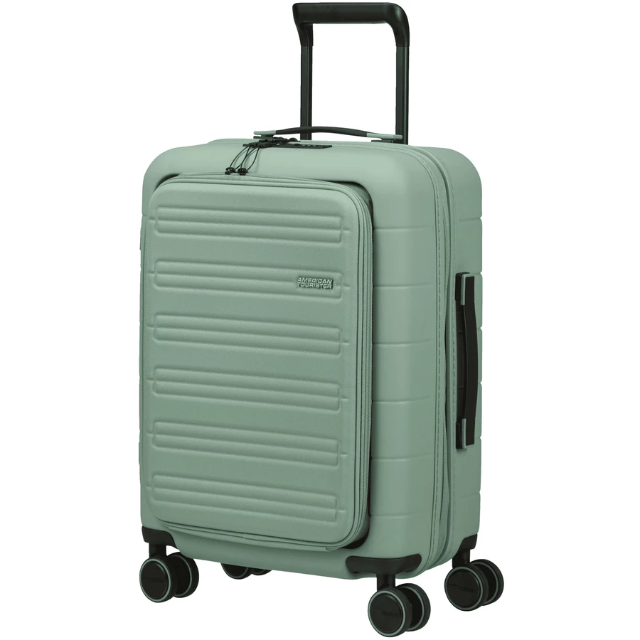 American Tourister Novastream - 4-Rollen Kabinentrolley Smart 55 cm erw. USB nomad green