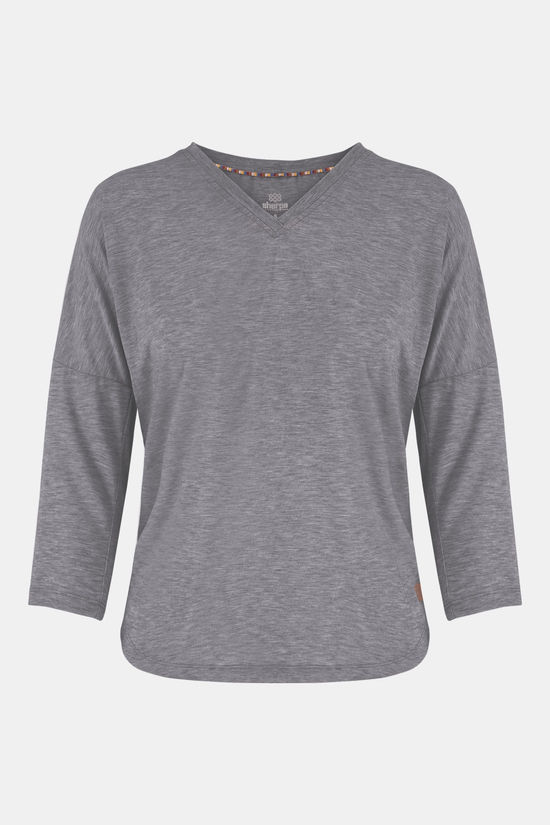 Sherpa Sherpa Asha V-Neck 3/4 Sleeve Shirt Dames