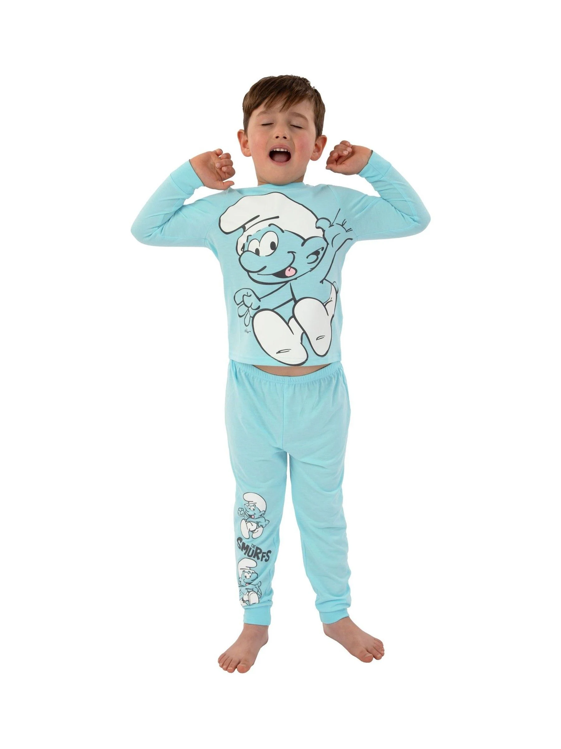 Character The Smurfs Boys Long Sleeve Pyjamas