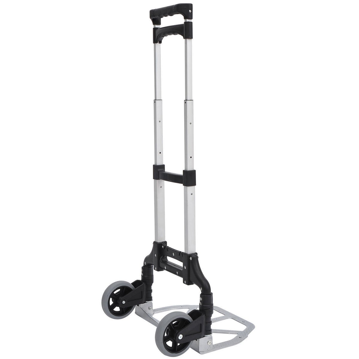 HOMCOM Aluminium Opvouwbare Handwagen, Stapelwagen, Max. Draagvermogen 70 kg