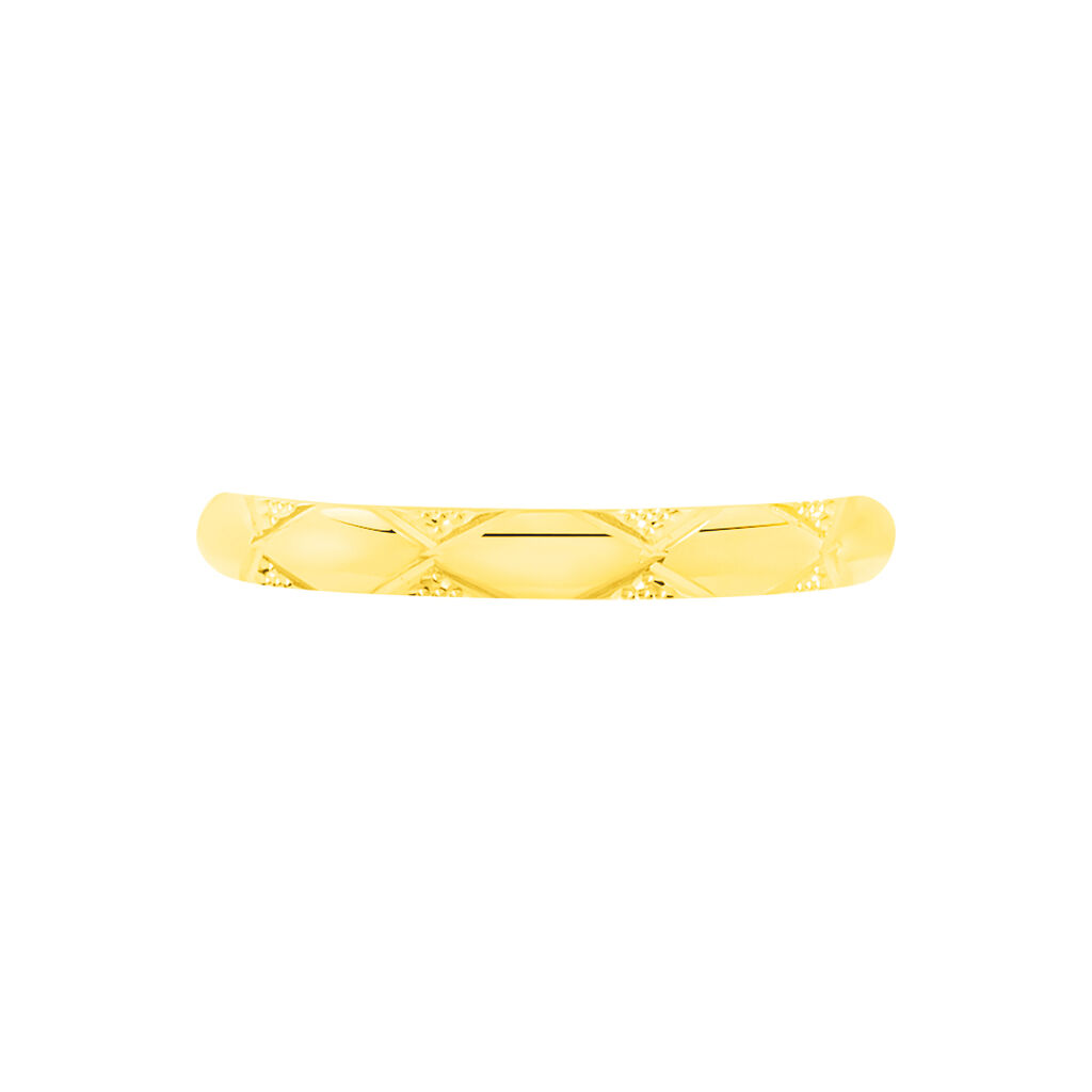 Alliance Harmonie Demi Jonc Classique Or Jaune