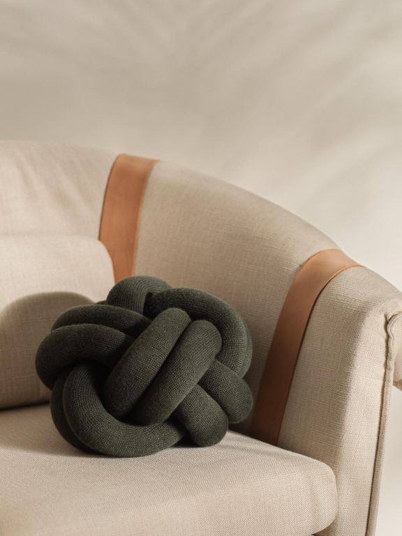 Design House Stockholm Knot kussen 30x30 grijs