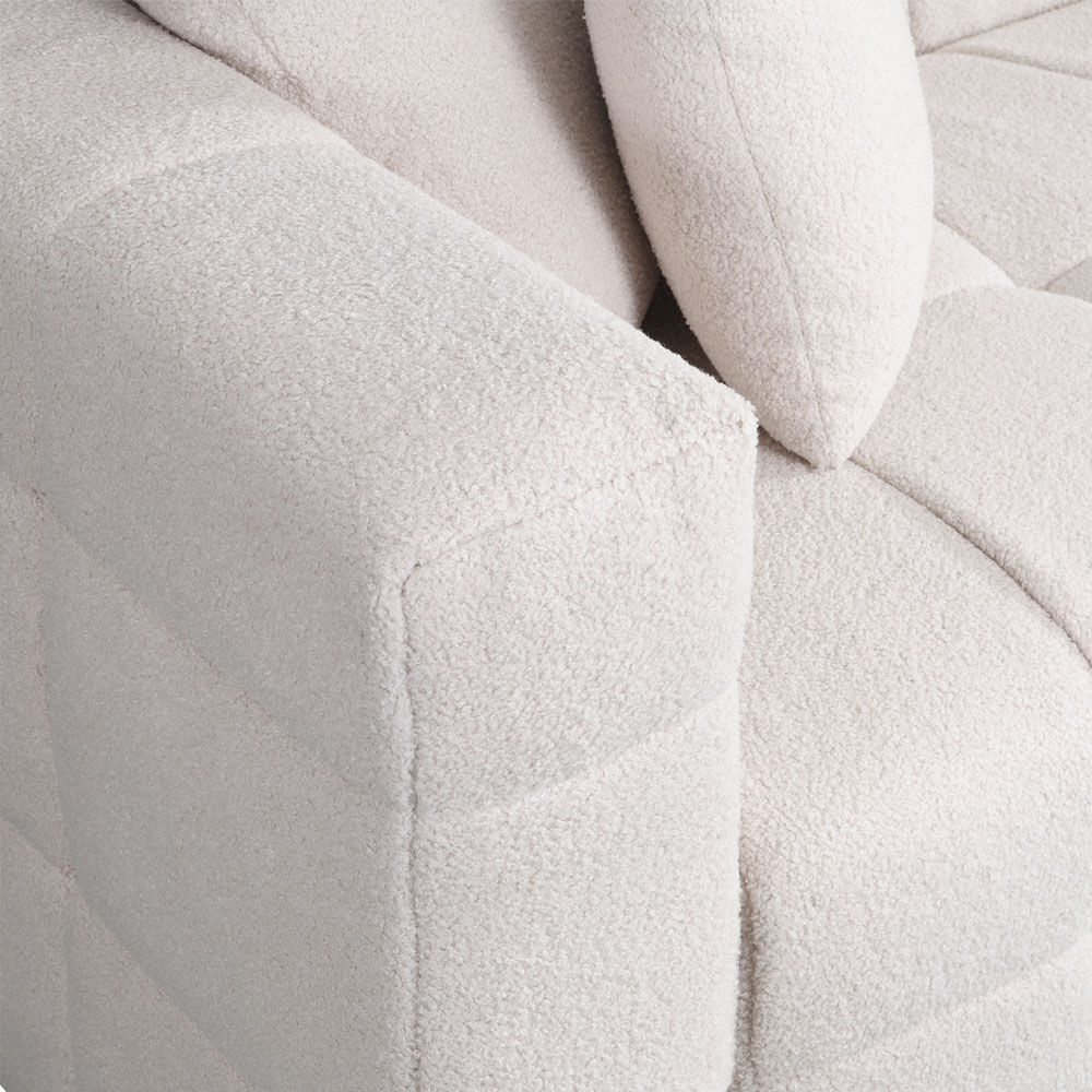 HOME DELUXE 3-zitsbank - Bouclé - Beige