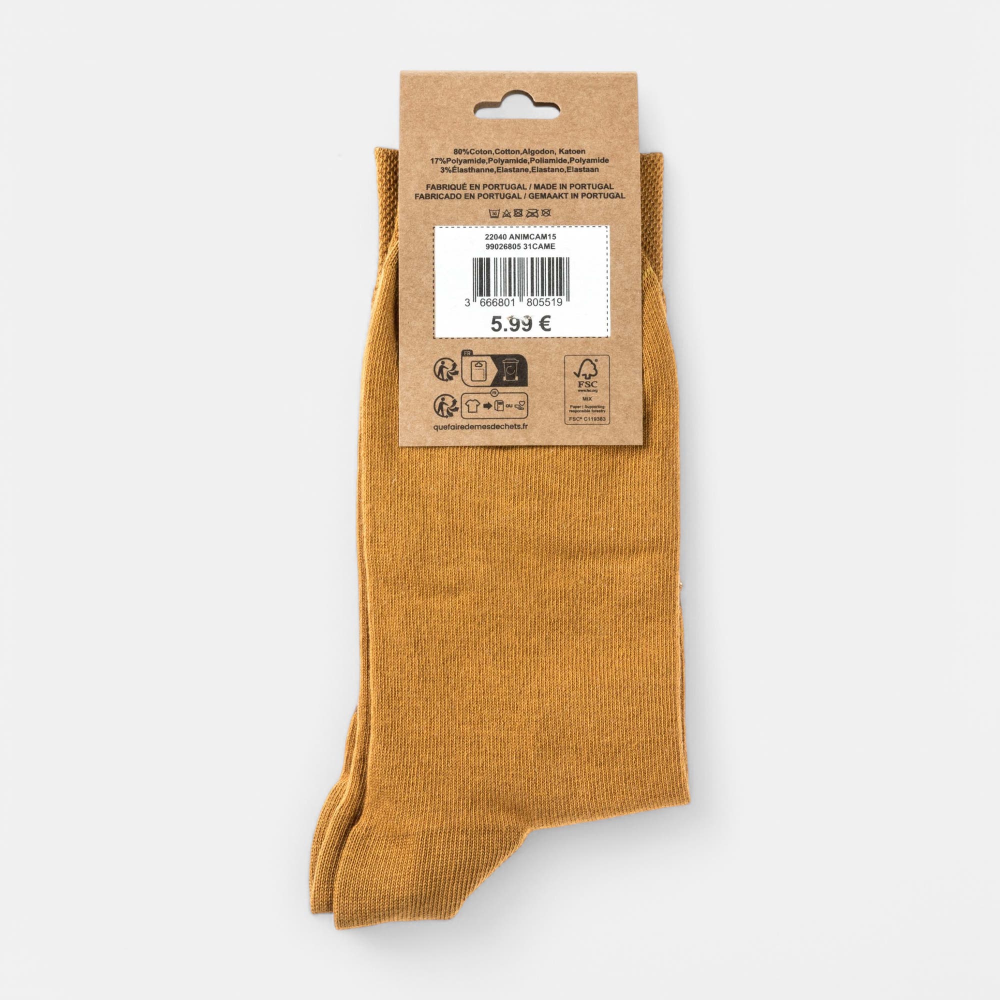 Chaussettes Homme camel