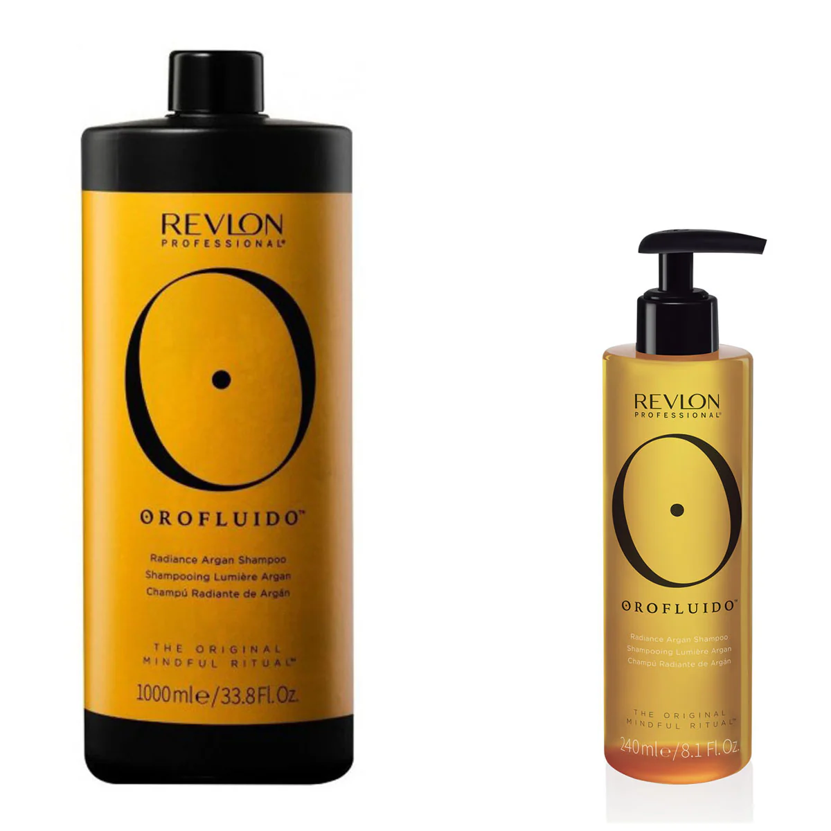 Shampoing Lumière Argan Orofluido Original 240ml / 1000ml