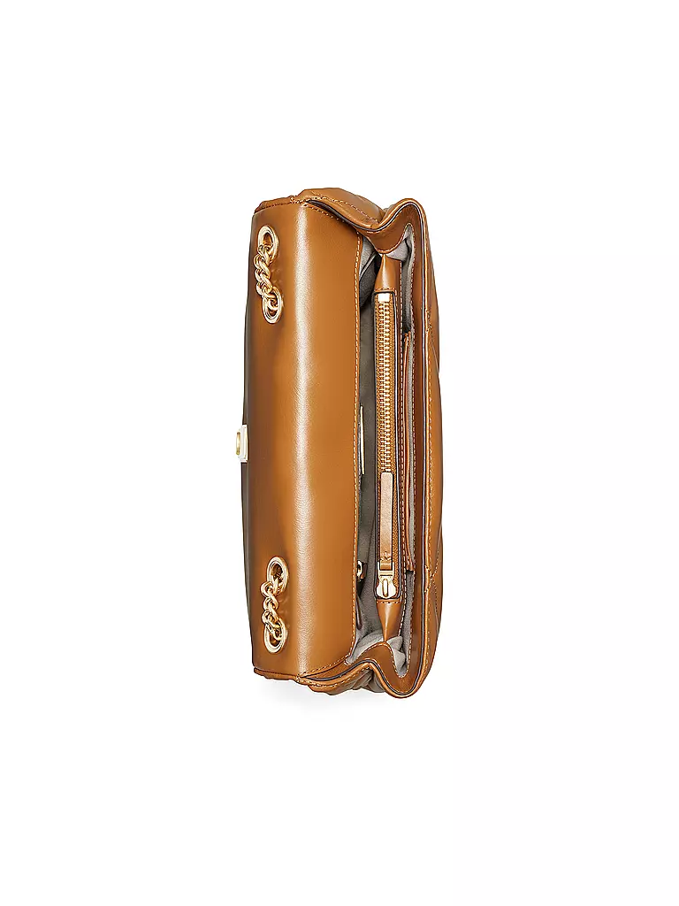 TORY BURCH Ledertasche - Umhängetasche KIRA DIAMOND  braun