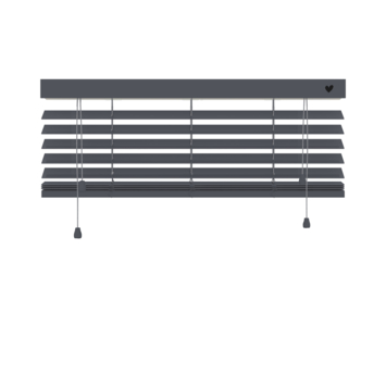 vtwonen houten jaloezie 50 mm basalt (kleurnr. 955) 100x180 cm (bxh)