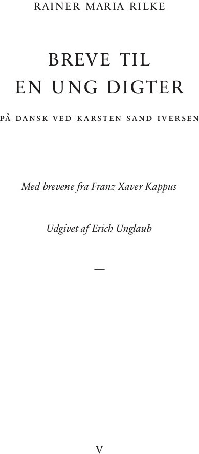 Breve Til En Ung Digter - Rainer Maria Rilke - Bog