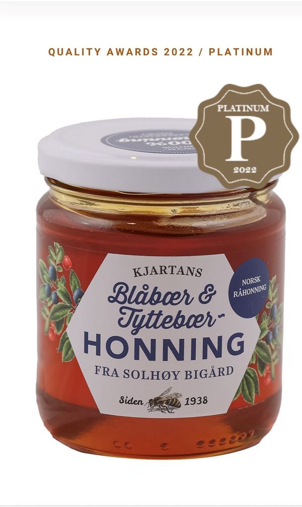 Kjartans Blåbær & Tyttebærhonning 350 g