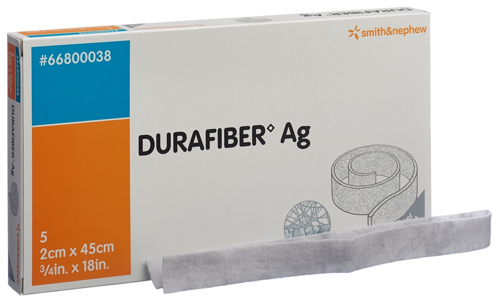 DURAFIBER Wundauflage<br>5 Stück, 2x45cm, steril Rope