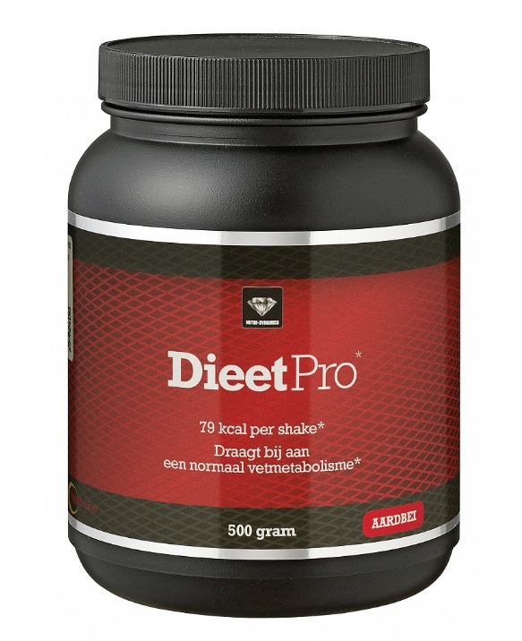 Dieet Pro Maaltijdshake Aardbei 500 gram