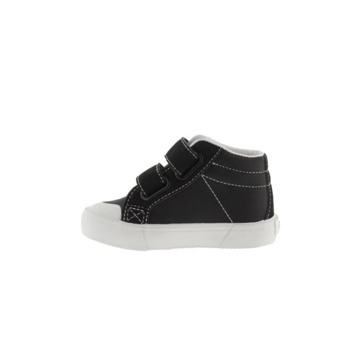 Botas de cano curto Victoria Tribu em couro sintético com logotipo contrastante e fecho de velcro.