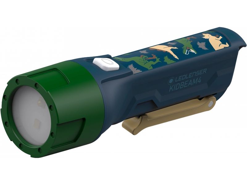 LED LENSER Kidbeam4 grün Wiederaufladbare LED-Taschenlampe für Kinder
