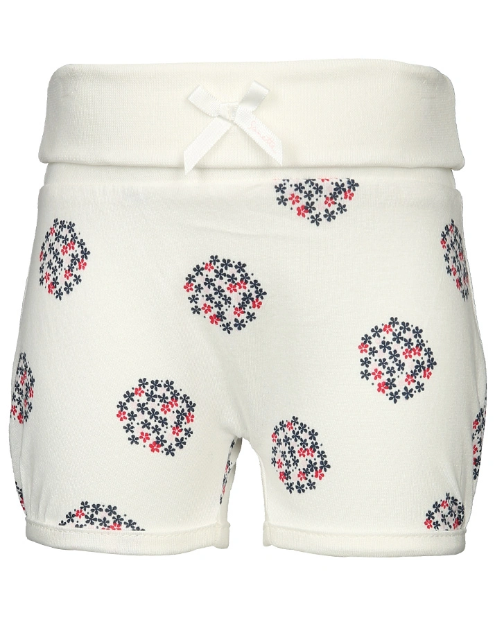 Jersey-Shorts SWEET FLOWERS mit Softbund in weiß