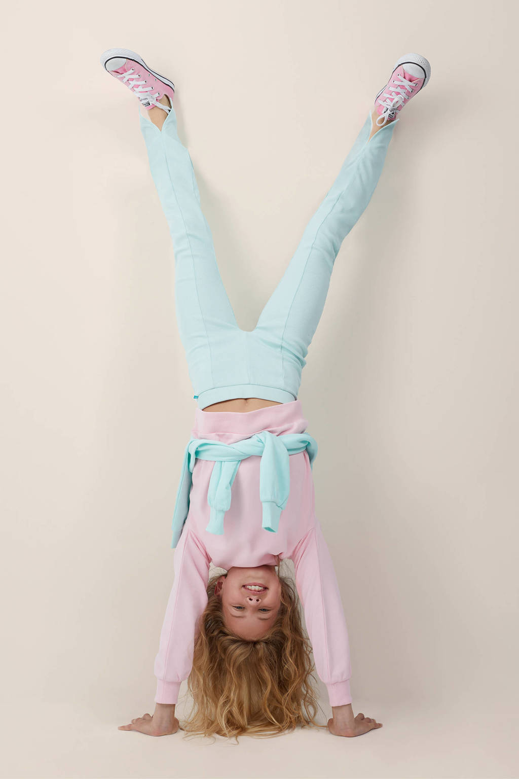 WE Fashion flared broek mintgroen