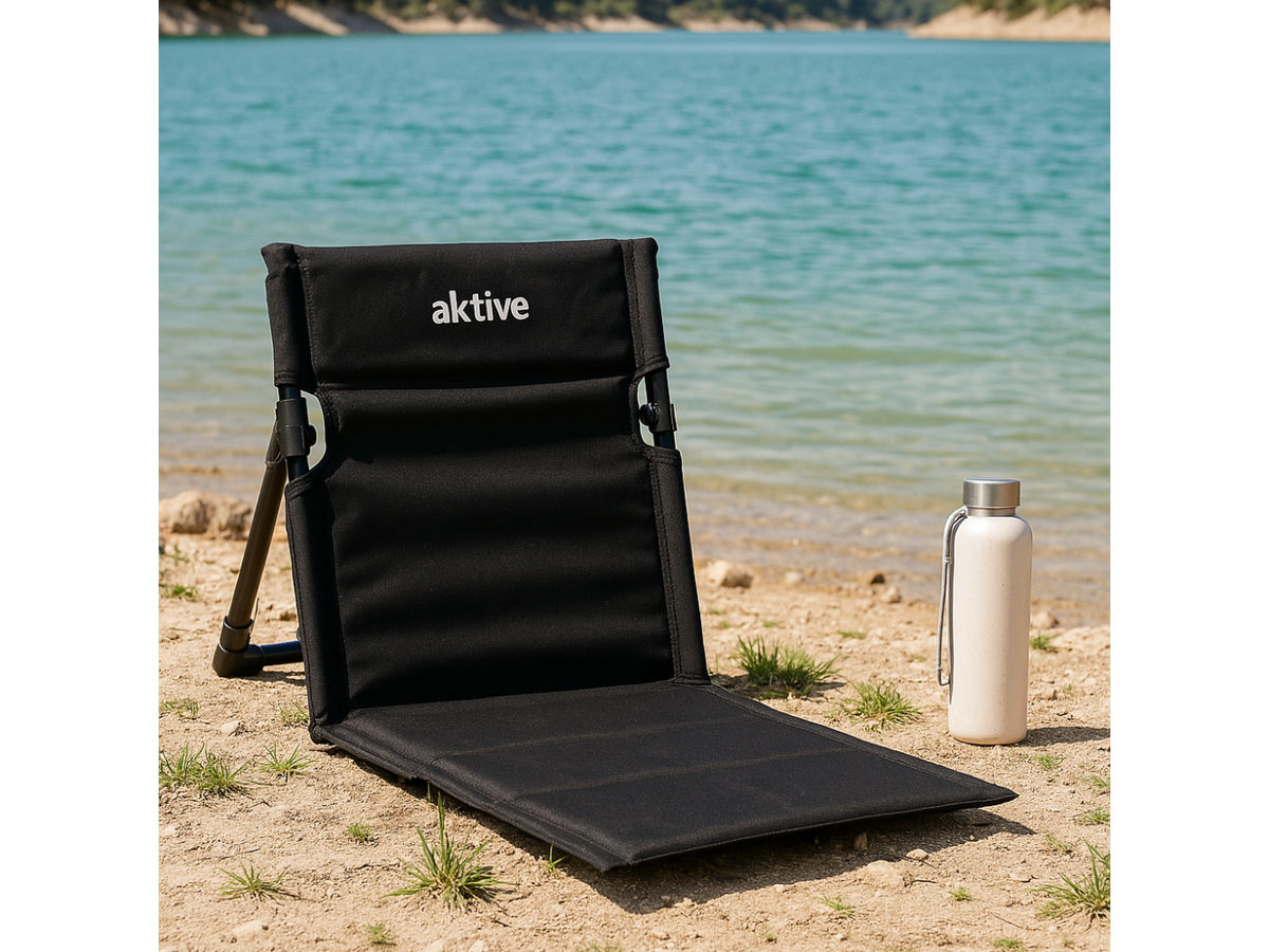HIXA strandmat met rugleuning - Black