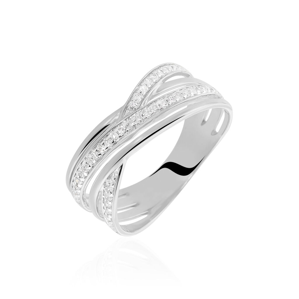 Bague Bague Or Blanc Diamant
