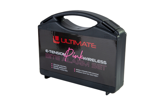 Détecteurs Ultimate E-Tension Pink Bite Alarm Set 3 1