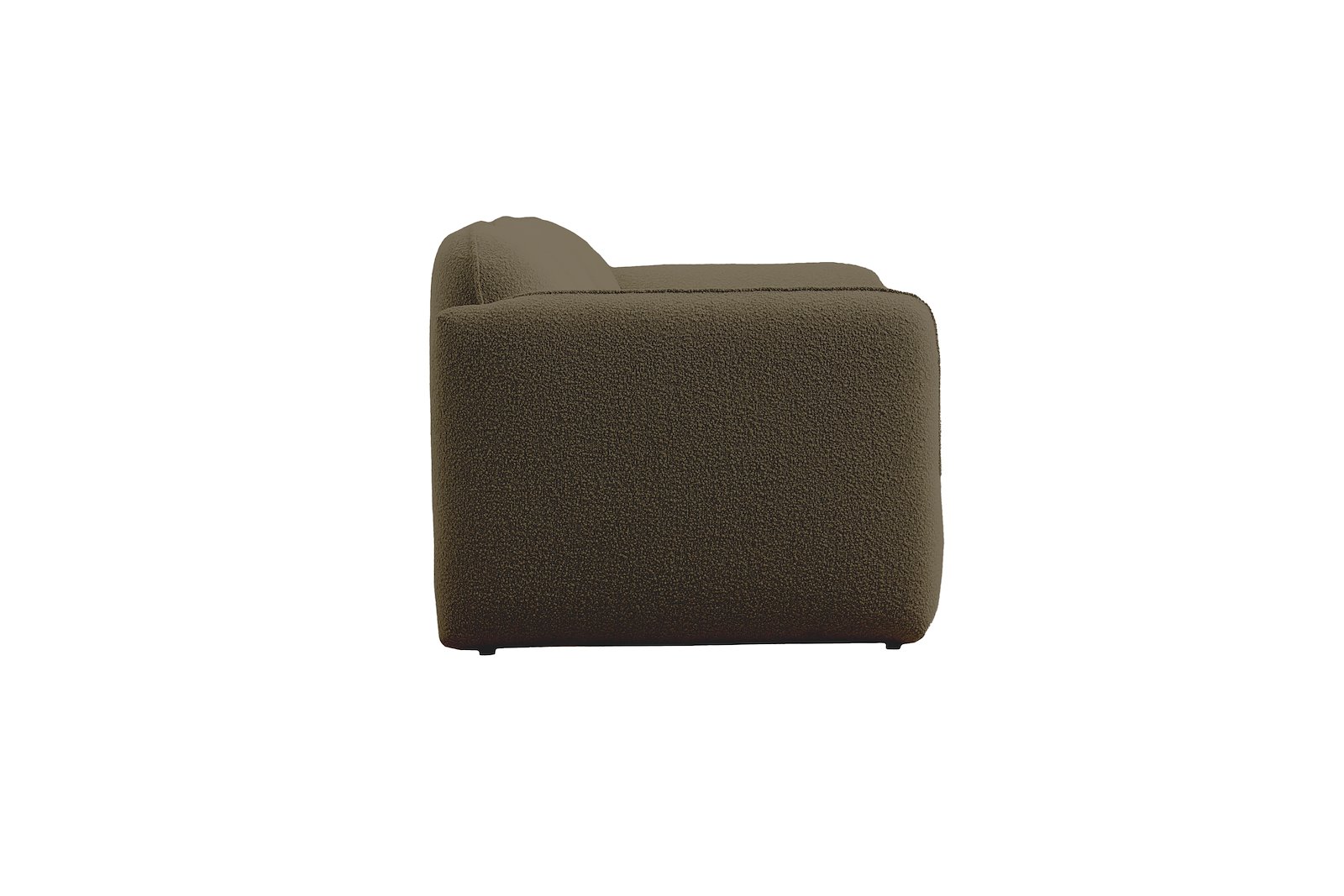 Fluff 2-seter Tekstil Copenhagen Boucle 500 Green med sorte ben