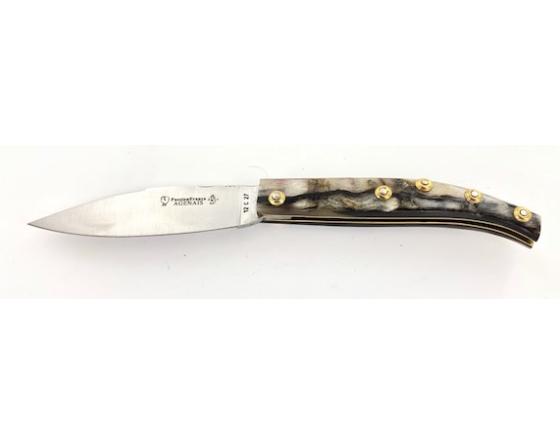 Agenais 12 cm - Bélier - Guilloché - rosettes apparentes Couteau de Poche PassionFrance