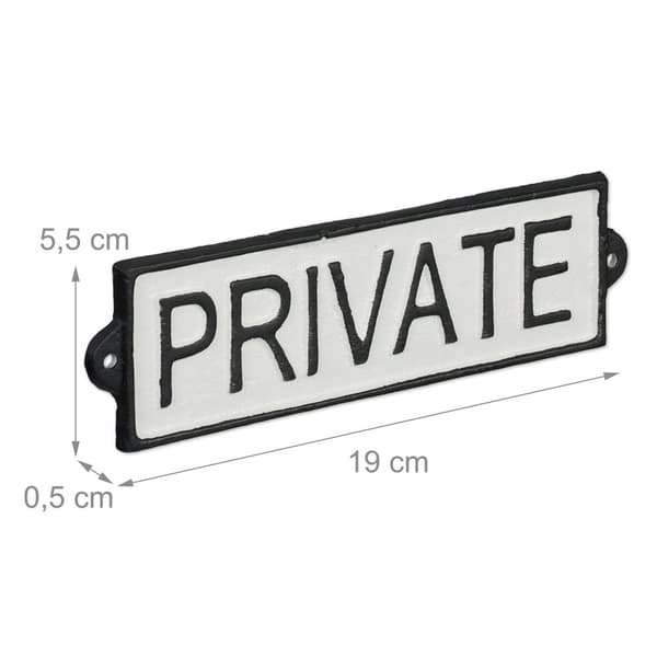 Privat skilt 