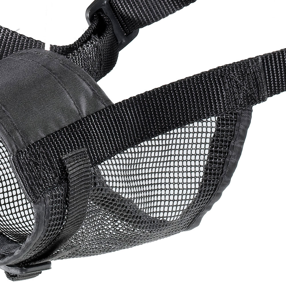 Muselière en nylon grille réglable longueur chiens chien mesure ferplast muzzle net