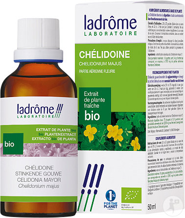 Ladrôme Chélidoine Extrait De Plante Bio Flacon 50ml