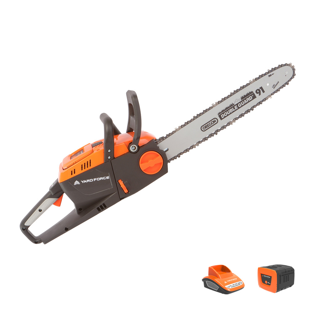Tronçonneuse sans-fil 40v avec guide-chaîne oregon de 35cm, batterie et chargeur - ls g35