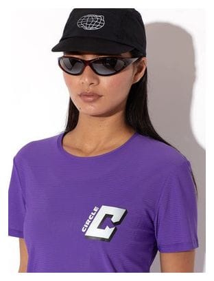 Maillot manches courtes Running Circle Legend Violet Femme