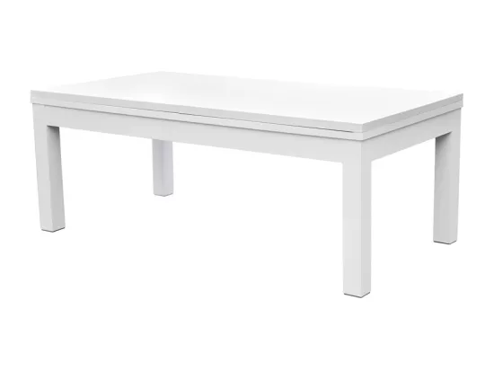 Table de billard convertible blanche tapis vert - Eddie