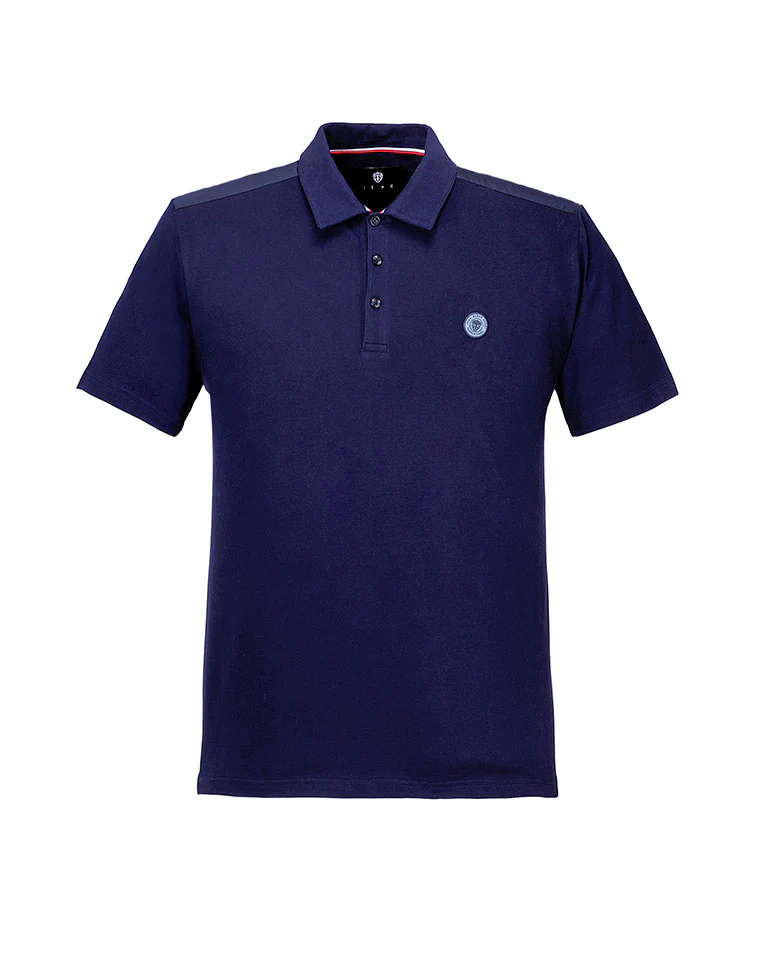 Polo Marine Empiècement Epaule